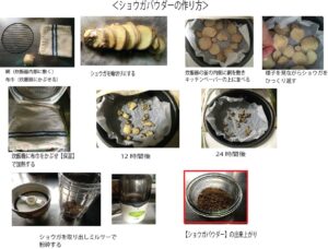 ショーガパウダーの作り方