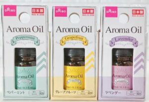 ダイソーのアロマオイルの画像３種類の画像