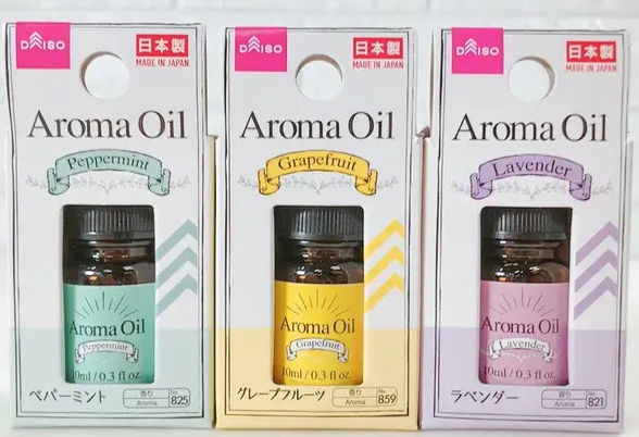 ダイソーのアロマオイルの画像３種類の画像