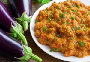 ナスと夏津野菜カレーの画像