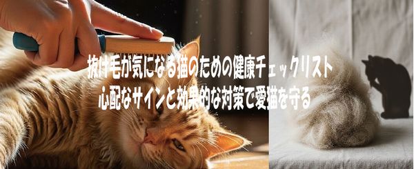 抜け毛が気になる猫のための健康チェックリスト｜心配なサインと効果的な対策で愛猫を守る