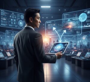 40代の転職における「選択」と「不安の中の決意」を表現する画像