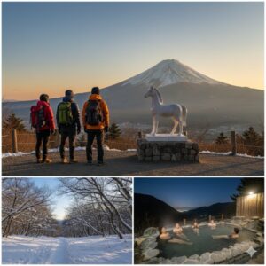 陣馬山：富士山パノラマと隠れ里の秘湯
