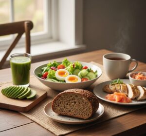 バランスの取れた「理想的な食卓」を演出する画像
