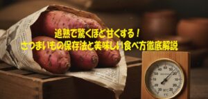追熟で驚くほど甘くする！さつまいもの保存法と美味しい食べ方徹底解説