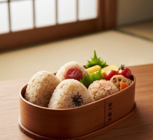 発芽玄米を使ったおにぎり弁当