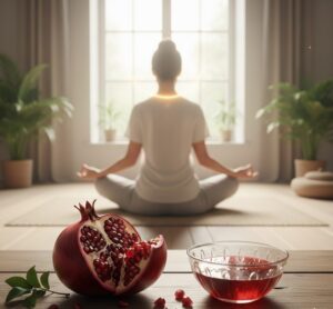 自律神経の調整におけるザクロの役割のイメージ画像