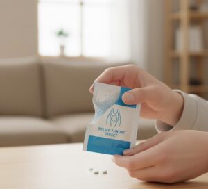 分包の龍角散ダイレクトを手に持っている画像