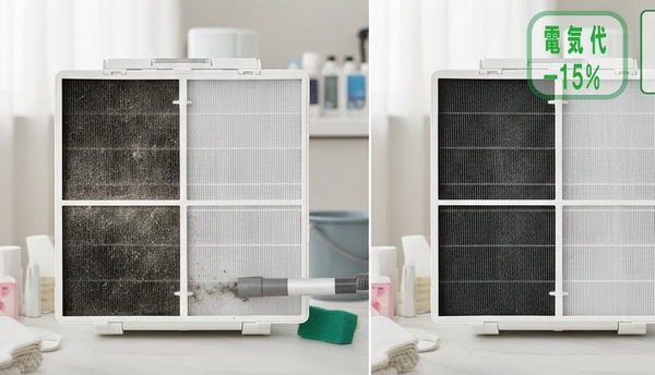 除湿機の汚れ掃除でー15%節約