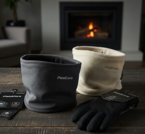 ワークマンのネックウォーマーとグローブ