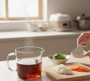 お雑煮を作る準備をしている画像