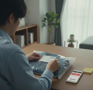 zozotownの古着が到着した画像