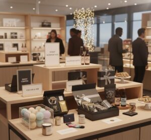 チョコレート以外のバレンタイン売り場の画像