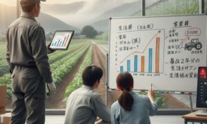 農業をしていく上での勉強をしている画像