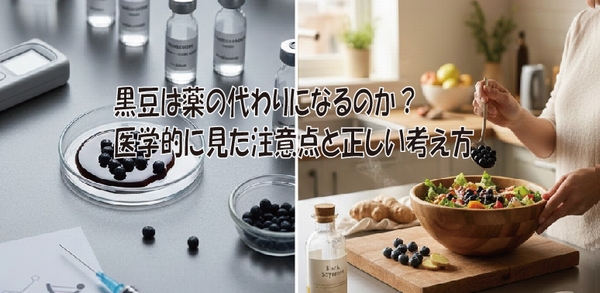 黒豆は薬の代わりになるのか？医学的に見た注意点と正しい考え方