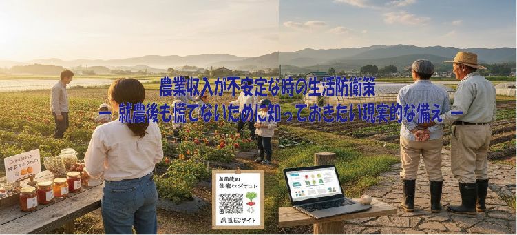 農業収入が不安定な時の生活防衛策― 就農後も慌てないために知っておきたい現実的な備え ―