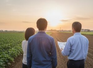 農業計画を相談している画像