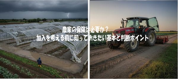 農家の保険は必要か？加入を考える前に知っておきたい基本と判断ポイント