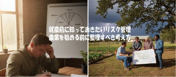 就農前に知っておきたいリスク管理｜ 農業を始める前に整理すべき考え方