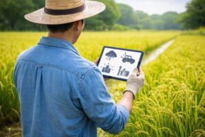 農機具の購入を考えている農家