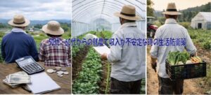 50代・60代からの就農で収入が不安定な時の生活防衛策