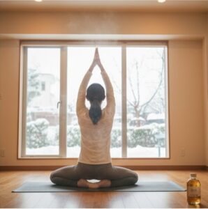 温活でヨガを取り入れている画像