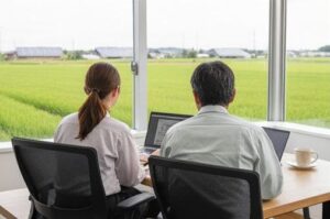 補助金の説明を受けている画像