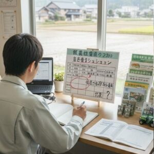 補助金申請を受けるための趣味レーションを行っている画像