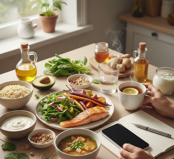 花粉対策にバランス良い食事