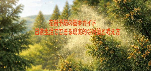 花粉予防の基本ガイド・日常生活でできる現実的な対策と考え方