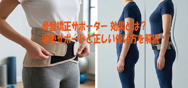 骨盤矯正サポーター 効果とは？姿勢サポートと正しい使い方を解説