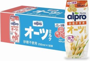 オーツミルクのパッケージと製品画像