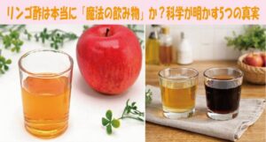 リンゴ酢は本当に「魔法の飲み物」か？科学が明かす5つの真実