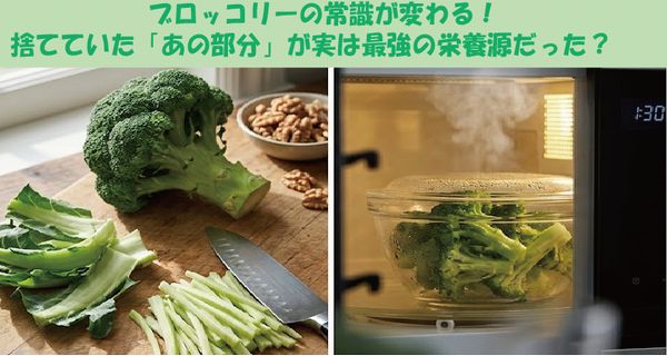 ブロッコリーの常識が変わる！捨てていた「あの部分」が実は最強の栄養源だった？