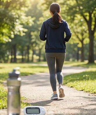 適度な運動をしている画像