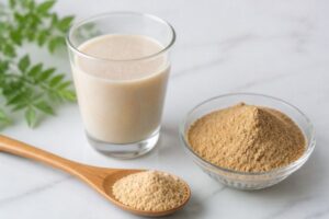 豆乳と米ぬかと米の画像