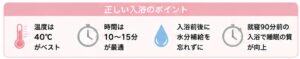 正しい入浴のポイント