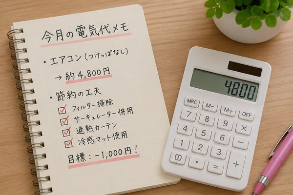 今月の電気代のメモ