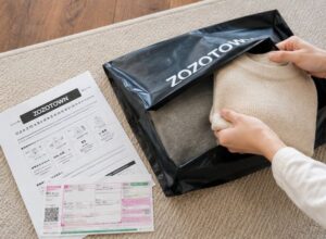 ZOZOTOWNに服を販売するために袋に入れている画像