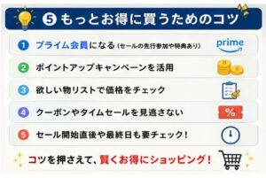 ⑤もとお得に買うためのコツ