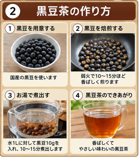 黒豆茶の作り方