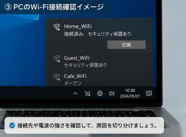 PCのWi-Fi接続イメージ