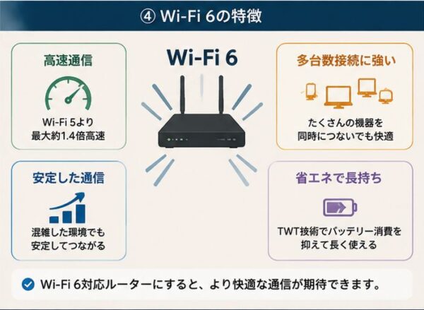 Wi-Fi6の特徴